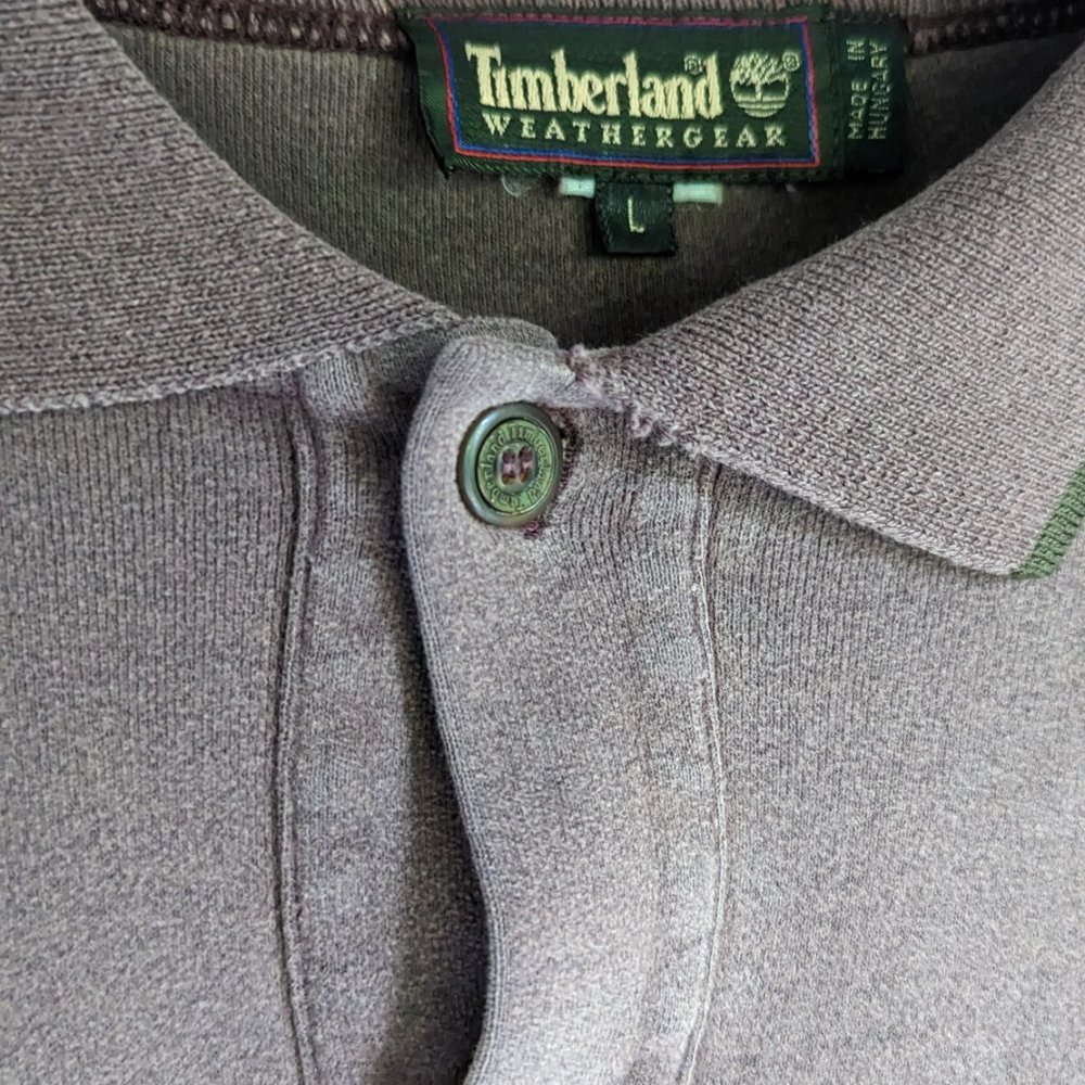 💖HP💖 Men's Long Sleeve Polo - Timberland Weathergear - Picture 2 of 6